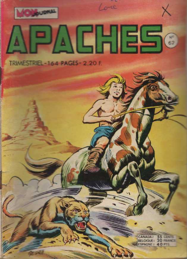 Scan de la Couverture Apaches n 62